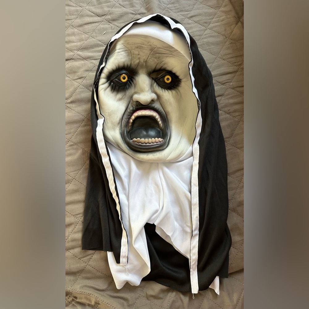Halloween Mask Scary Nun Face mask